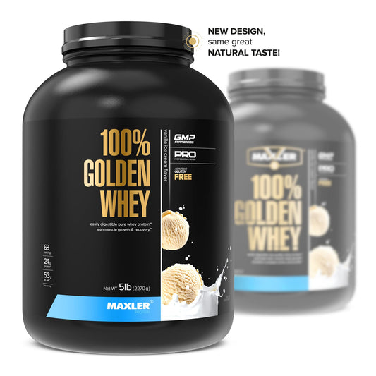 Maxler Golden Whey nutrition panel highlights protein and BCAAs