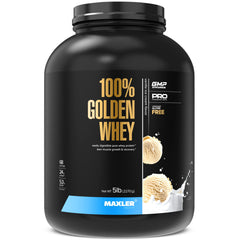 Maxler Golden Whey Vanilla Ice Cream canister for post-workout fueling
