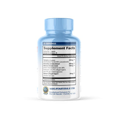 MAXLIFE NATURALS ArthroFlex ingredients close-up emphasizes bioavailable collagen and boswellia.