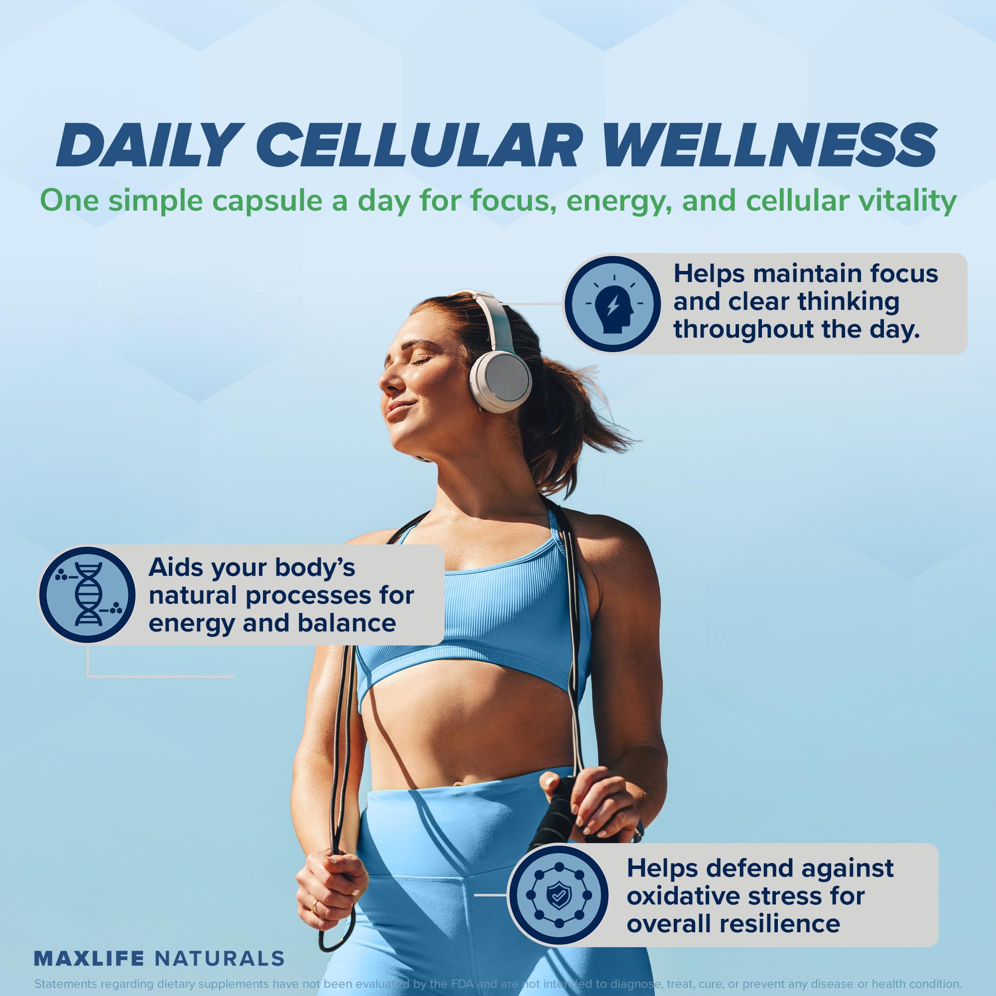 MAXLIFE NATURALS Neuro NACET label closeup emphasizes quality ingredients.