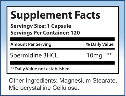 MAXLIFE NATURALS spermidine capsules close-up highlighting high-quality supplement use.