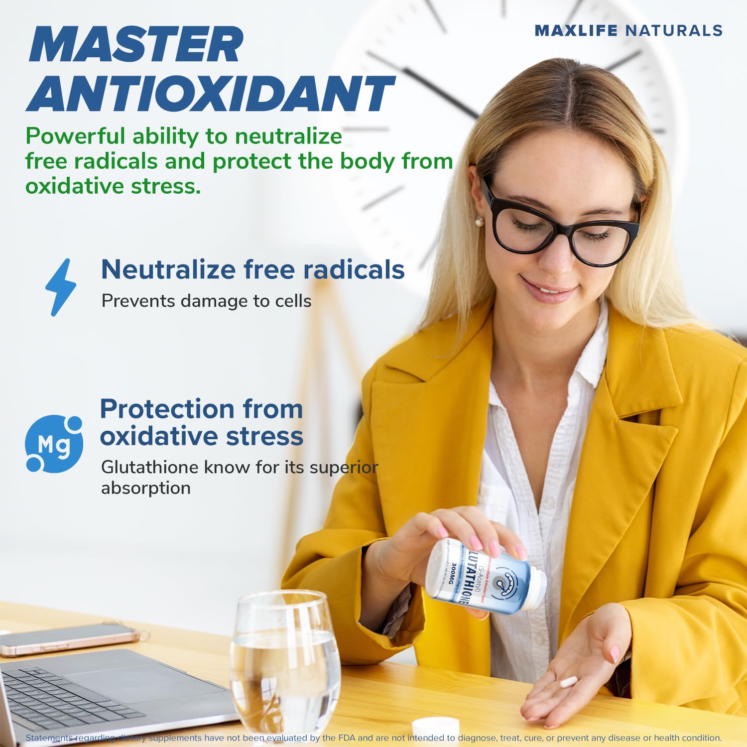 MAXLIFE NATURALS front packaging on a clean surface for daily use.
