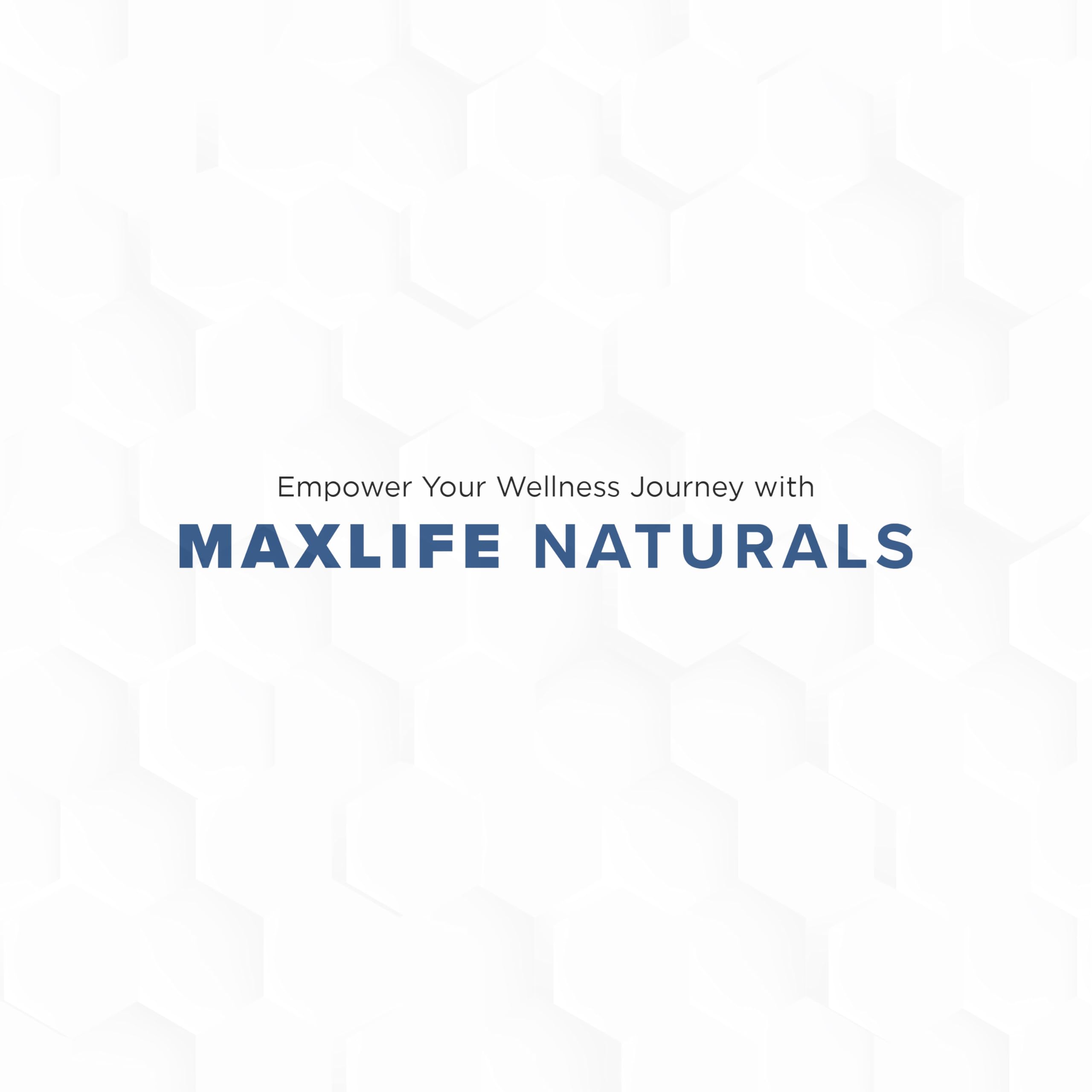 MAXLIFE NATURALS lifestyle setup with supplement in a wellness routine.