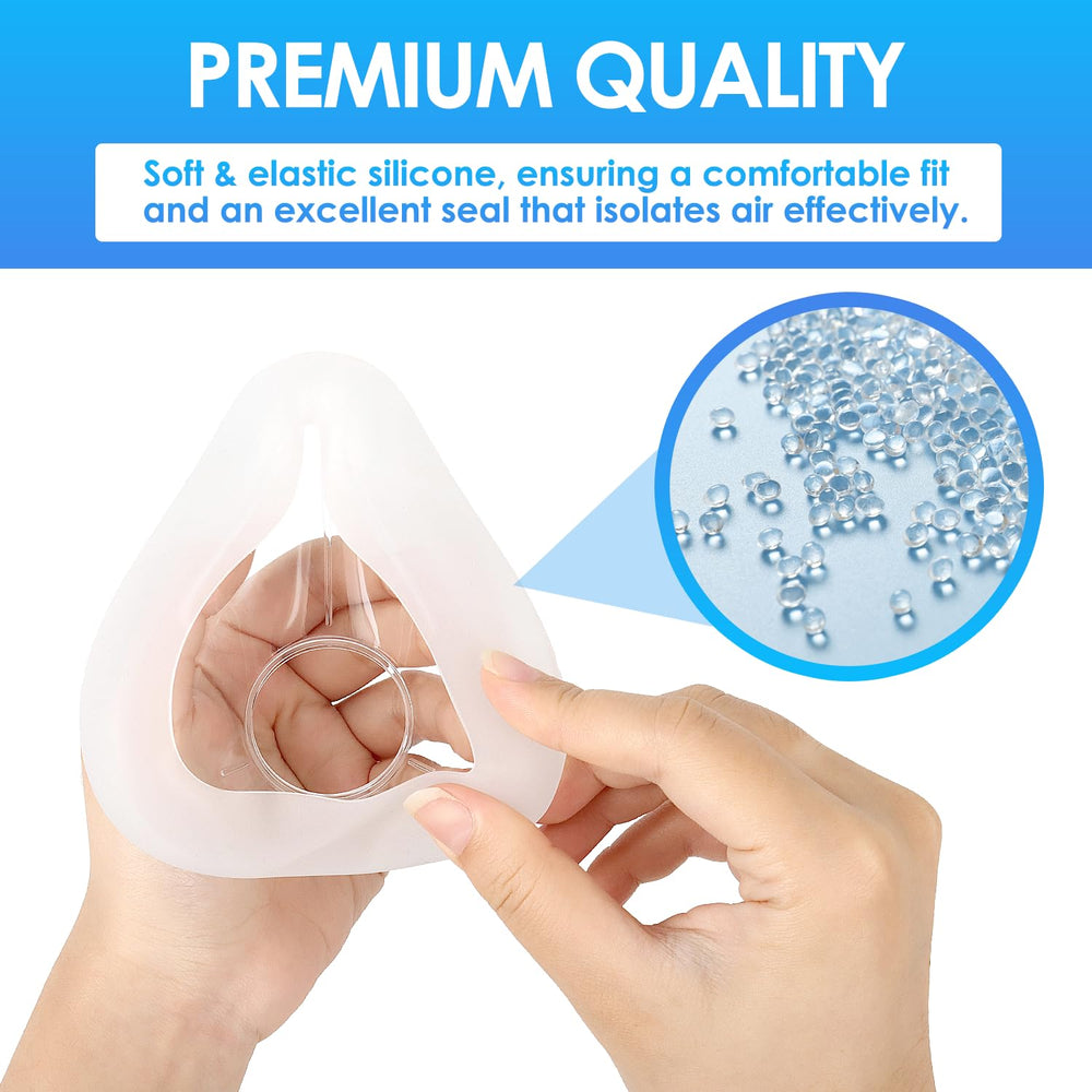 MAXMEDI AirFit F20 cushion assembly image indicates easy install and maintenance.
