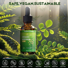 Measuring 2 ml serving of MaxuraFit Moringa Drops