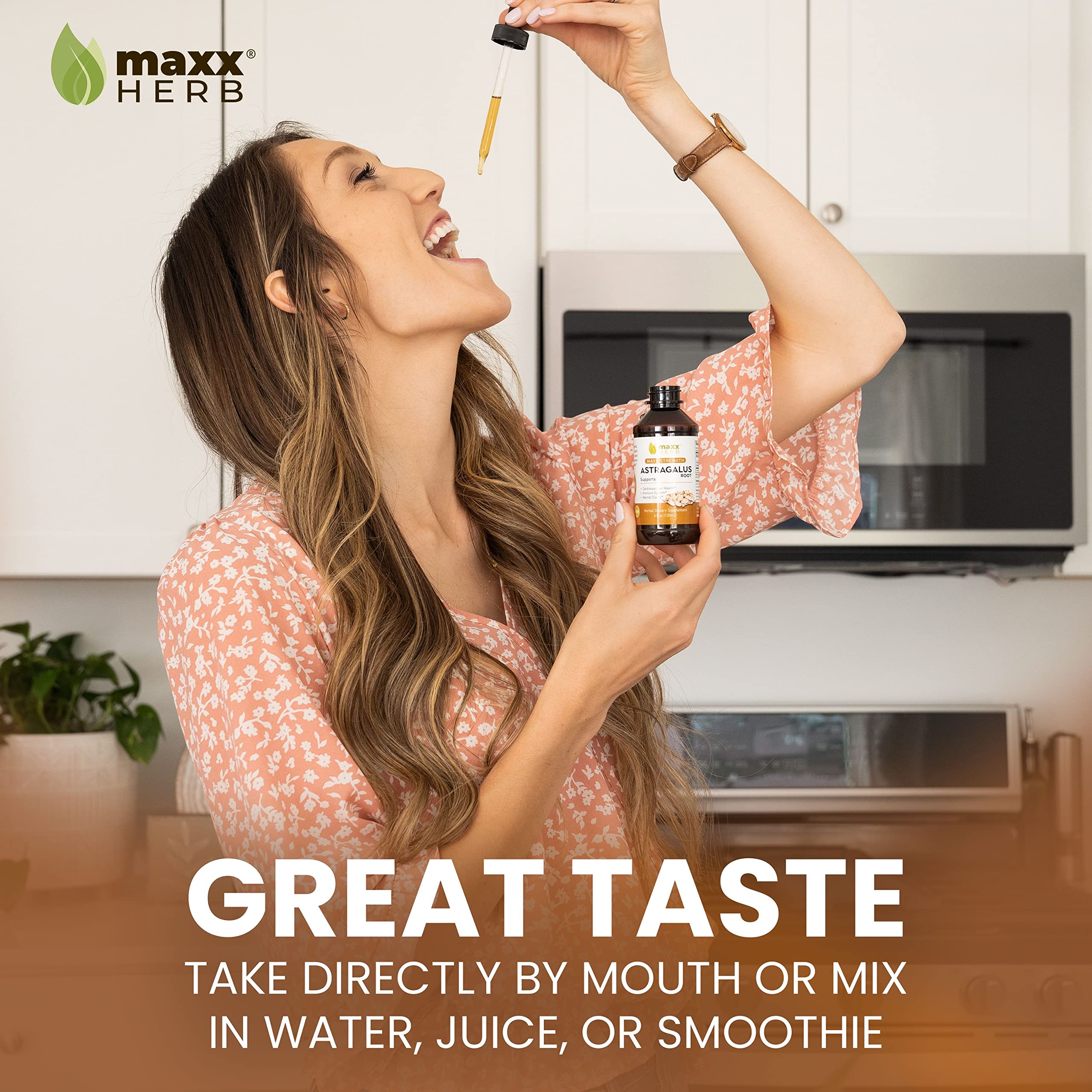 Maxx Herb Astragalus label closeup highlights premium ingredients