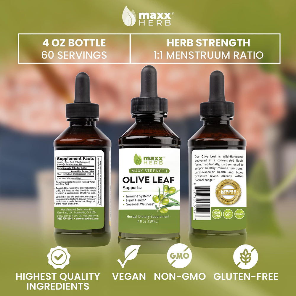 Illustration of enhanced absorption and potency of Maxx Herb olive leaf liquid