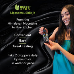 Maxx Herb Shilajit cacao flavor bottle highlights natural taste and daily wellness.