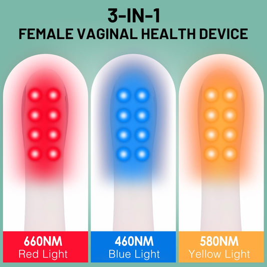 Mayoyosee blue light therapy device targets blue spectrum for refreshing daytime use.
