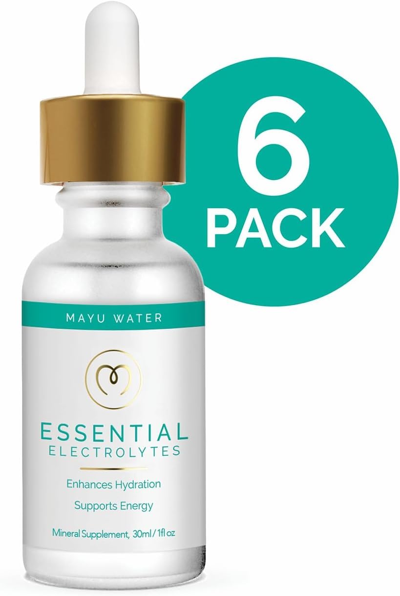 Close-up of Mayu bottle highlighting mineral-rich formula for endurance support.