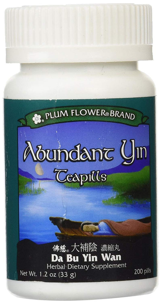 Mayway Abundant Yin Teapills label shows 200 pills per bottle
