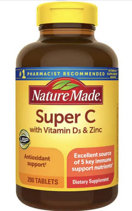 MAZZIRI Nalkot Uper C tablet bottle for daily support with vitamin D3 and zinc