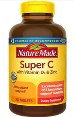 MAZZIRI Nalkot Uper C tablet bottle for daily support with vitamin D3 and zinc