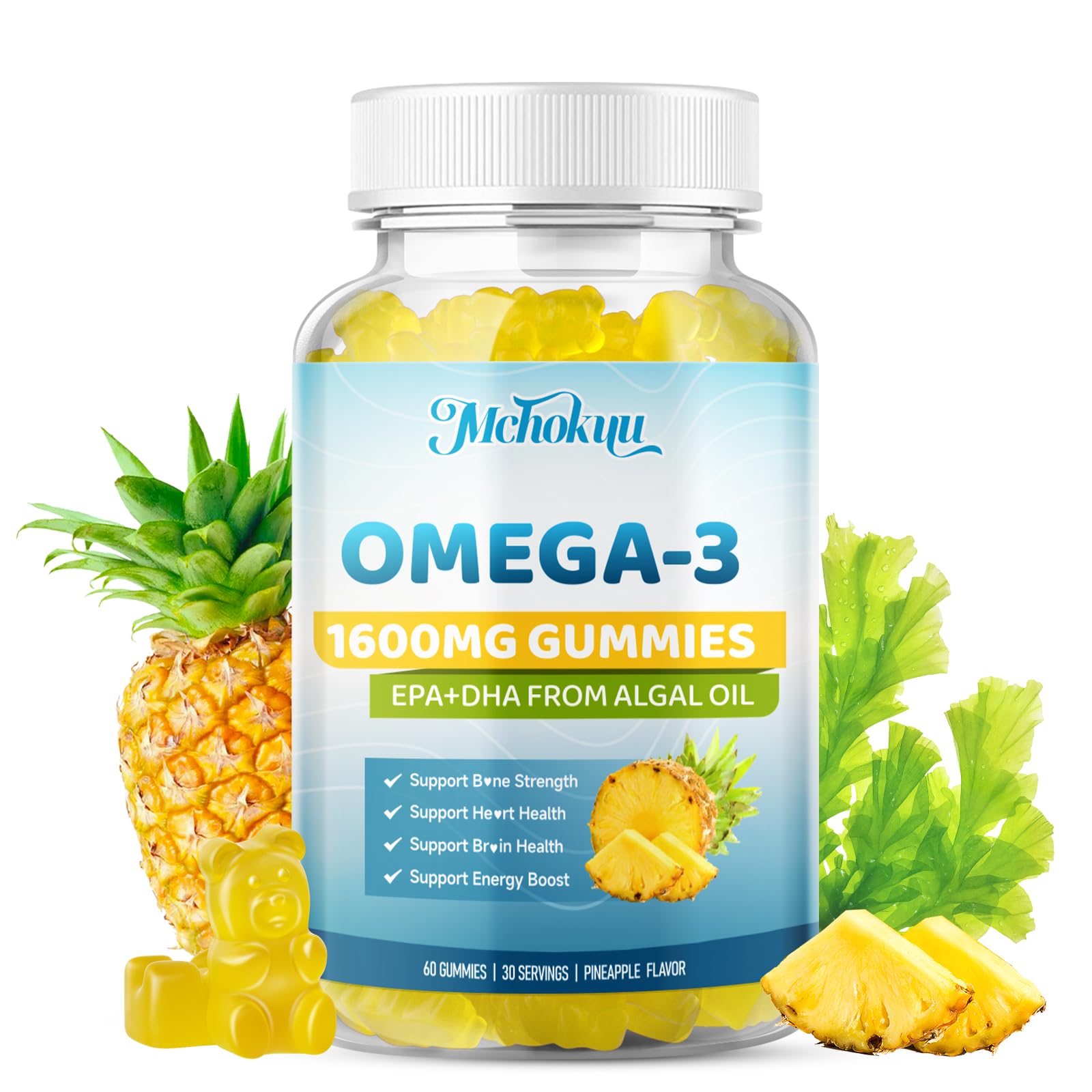 Mchokuu sugar-free gummies ready for daily routine and snack time.