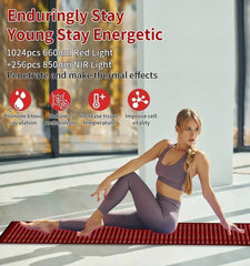 MCJ red light therapy mat full-body wrap for convenient home use and comfort.