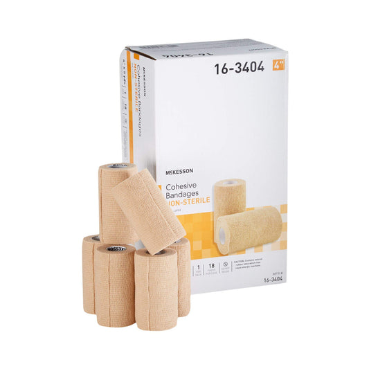 McKesson Elastic Cohesive Bandages on arm provide secure dressing without clips