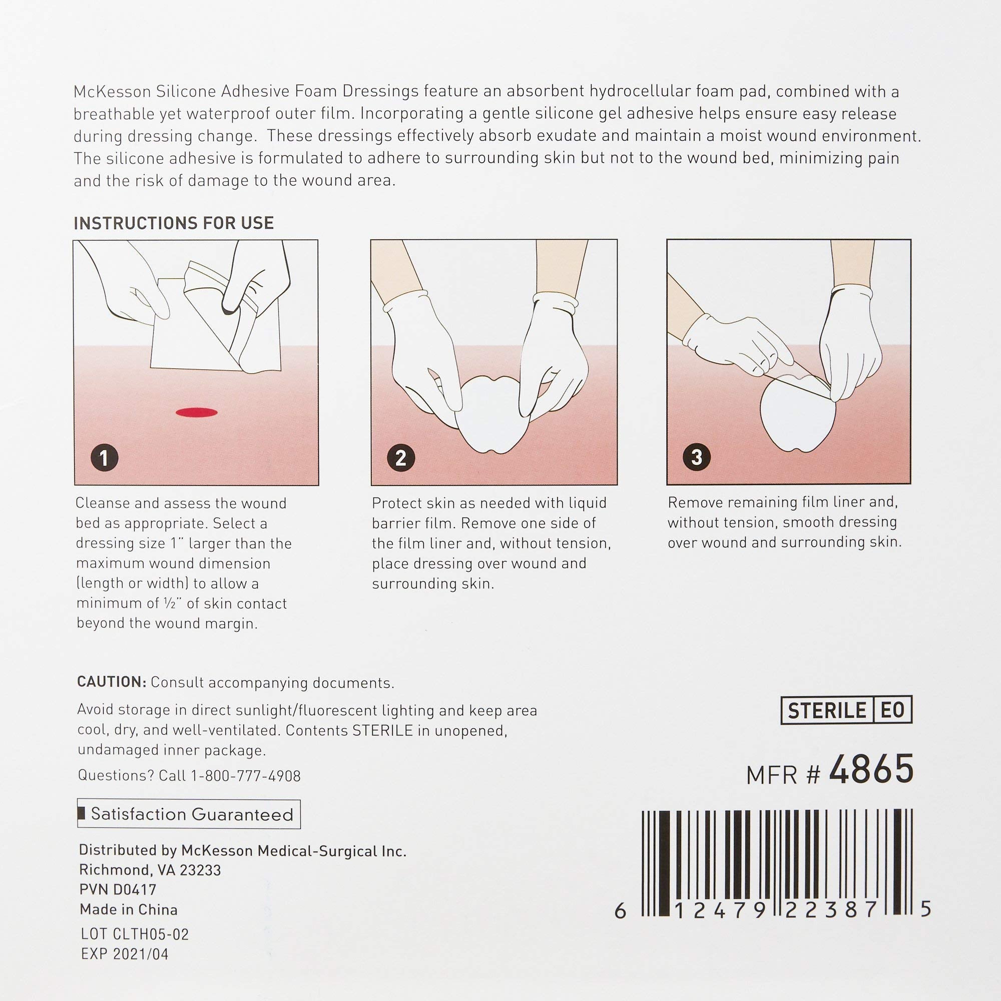 McKesson Hydrocellular borderless dressing offers comfortable skin protection