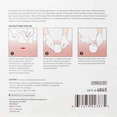 McKesson Hydrocellular borderless dressing offers comfortable skin protection