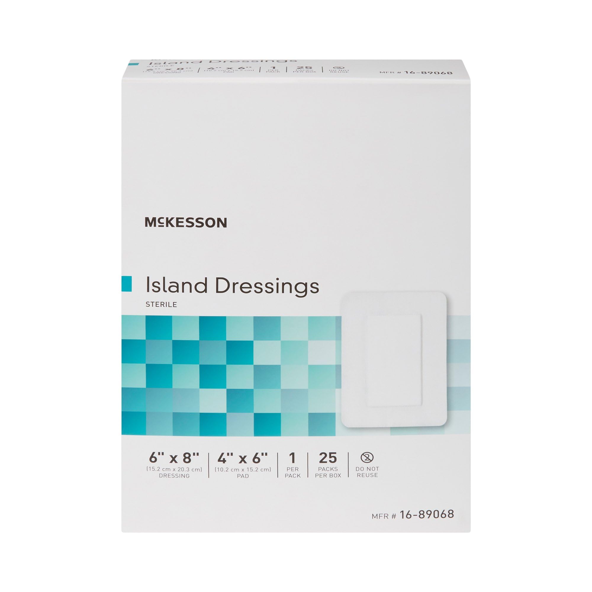 McKesson Island Dressing 25-count pack for convenient restocking.