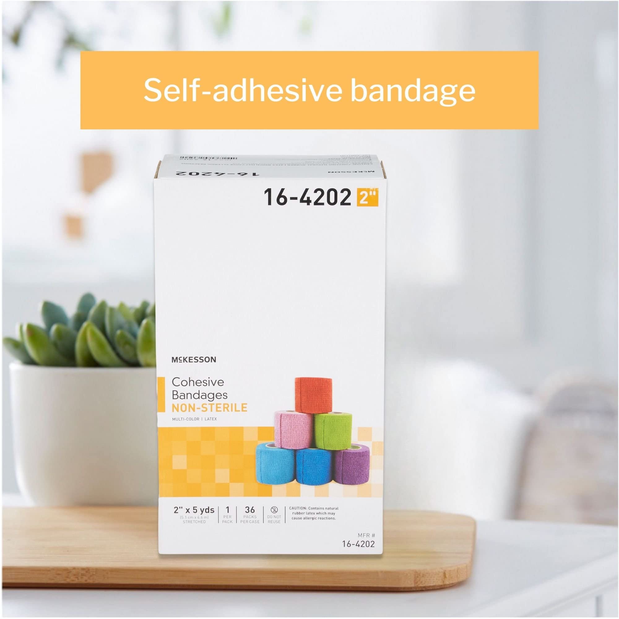 McKesson latex-free bandage close-up highlighting skin-friendly material