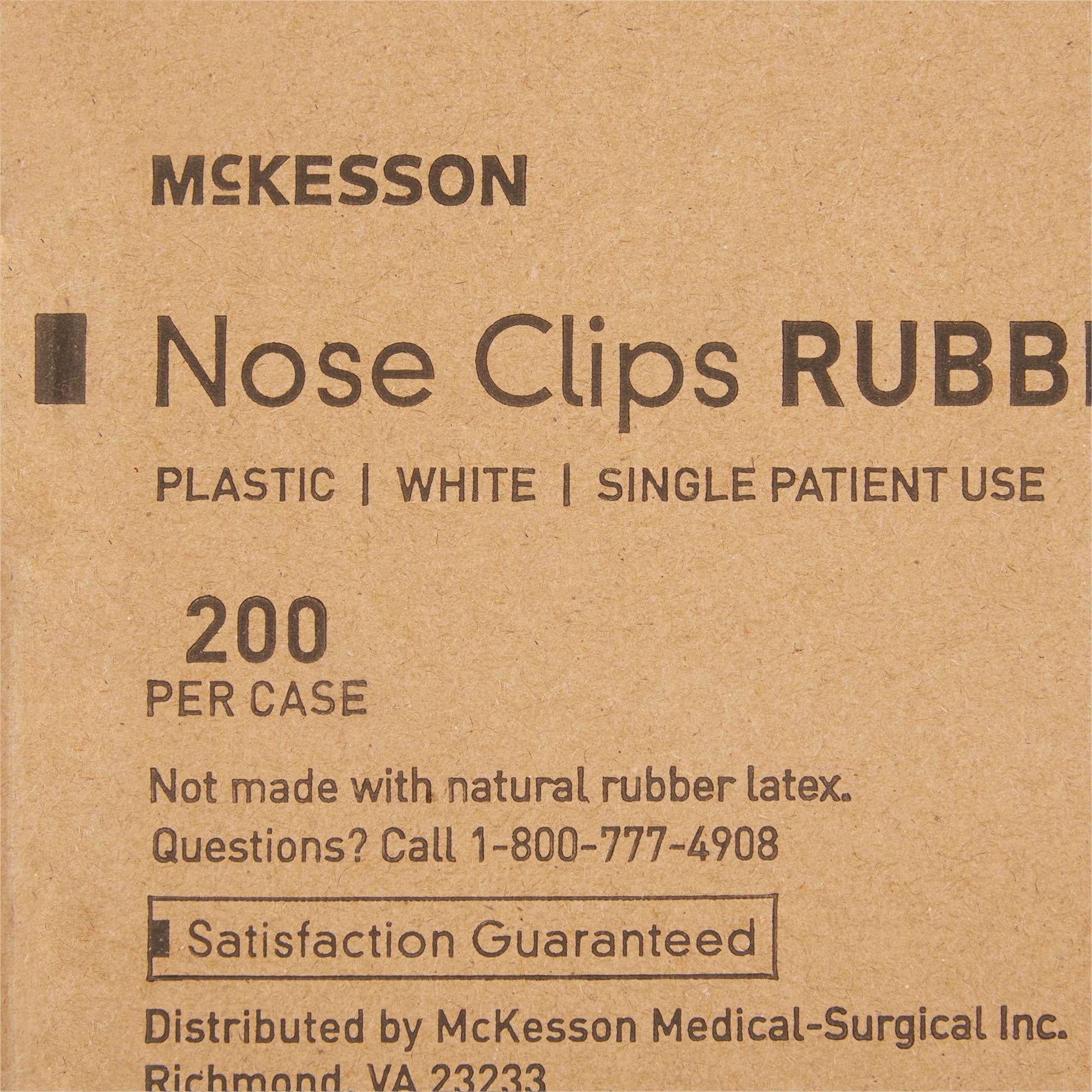 McKesson nose clips with large soft nose pads reduce discomfort during testing.