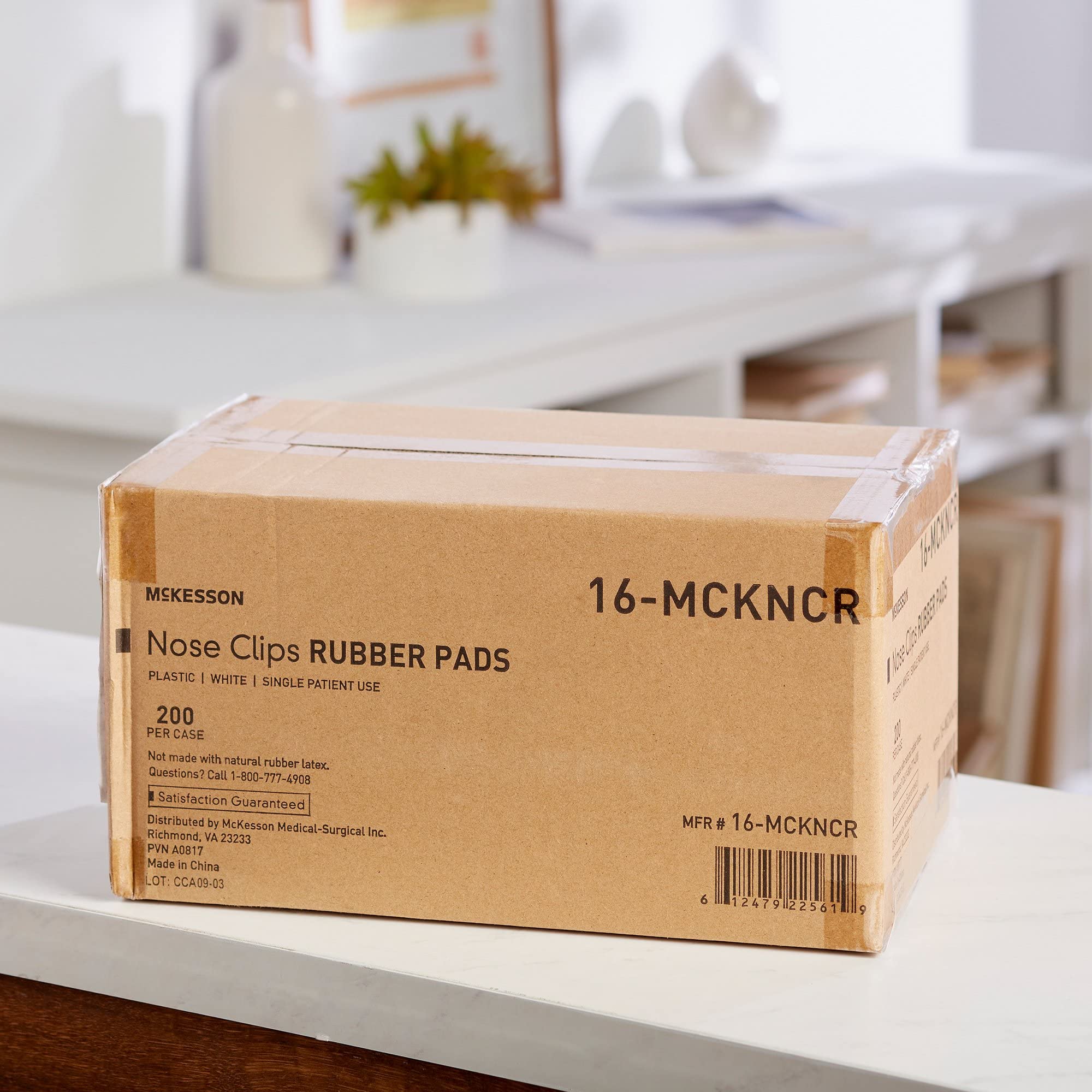 McKesson nose clips are for single-patient use in spirometry settings.