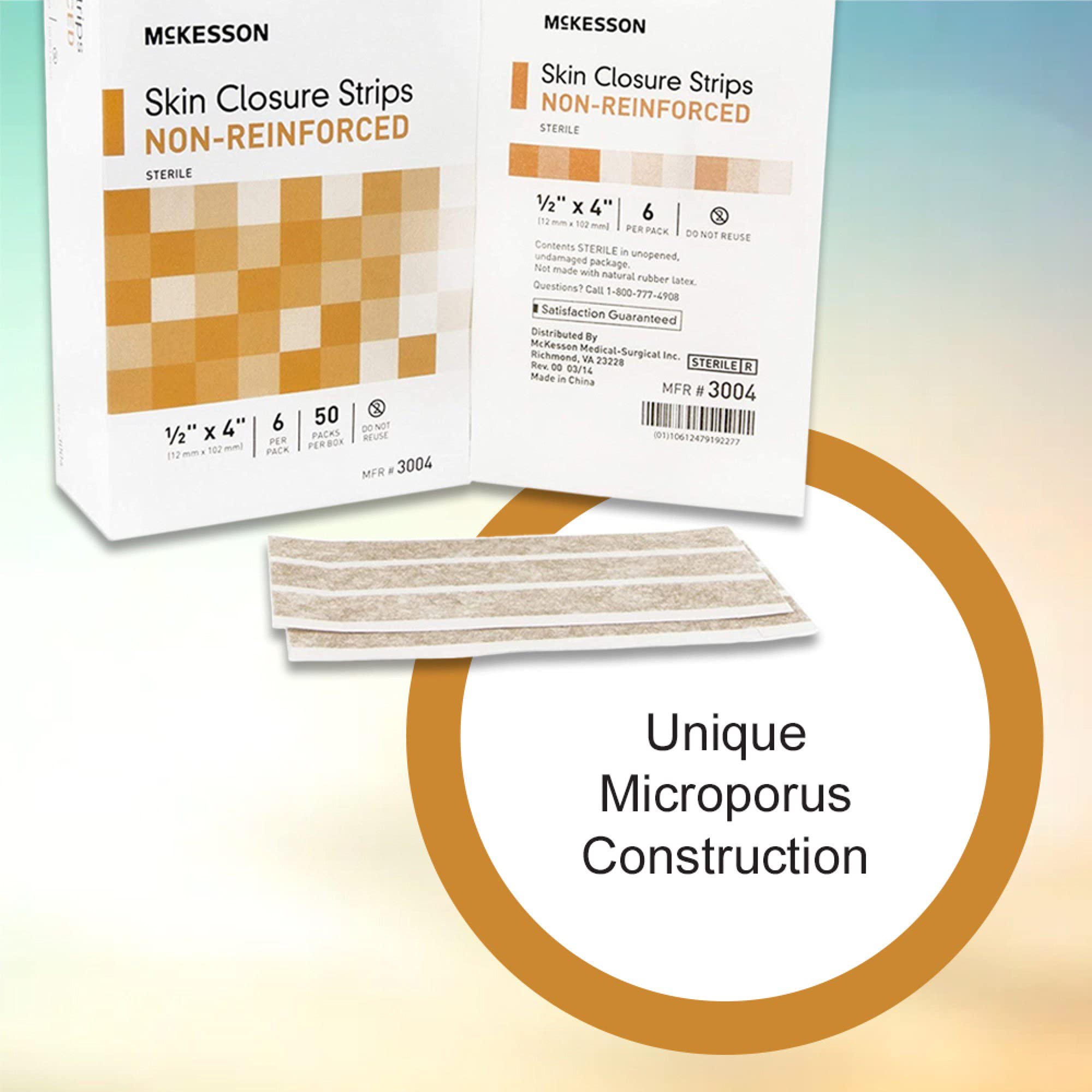 McKesson closure in use on skin demonstrates secure wear during daily activities