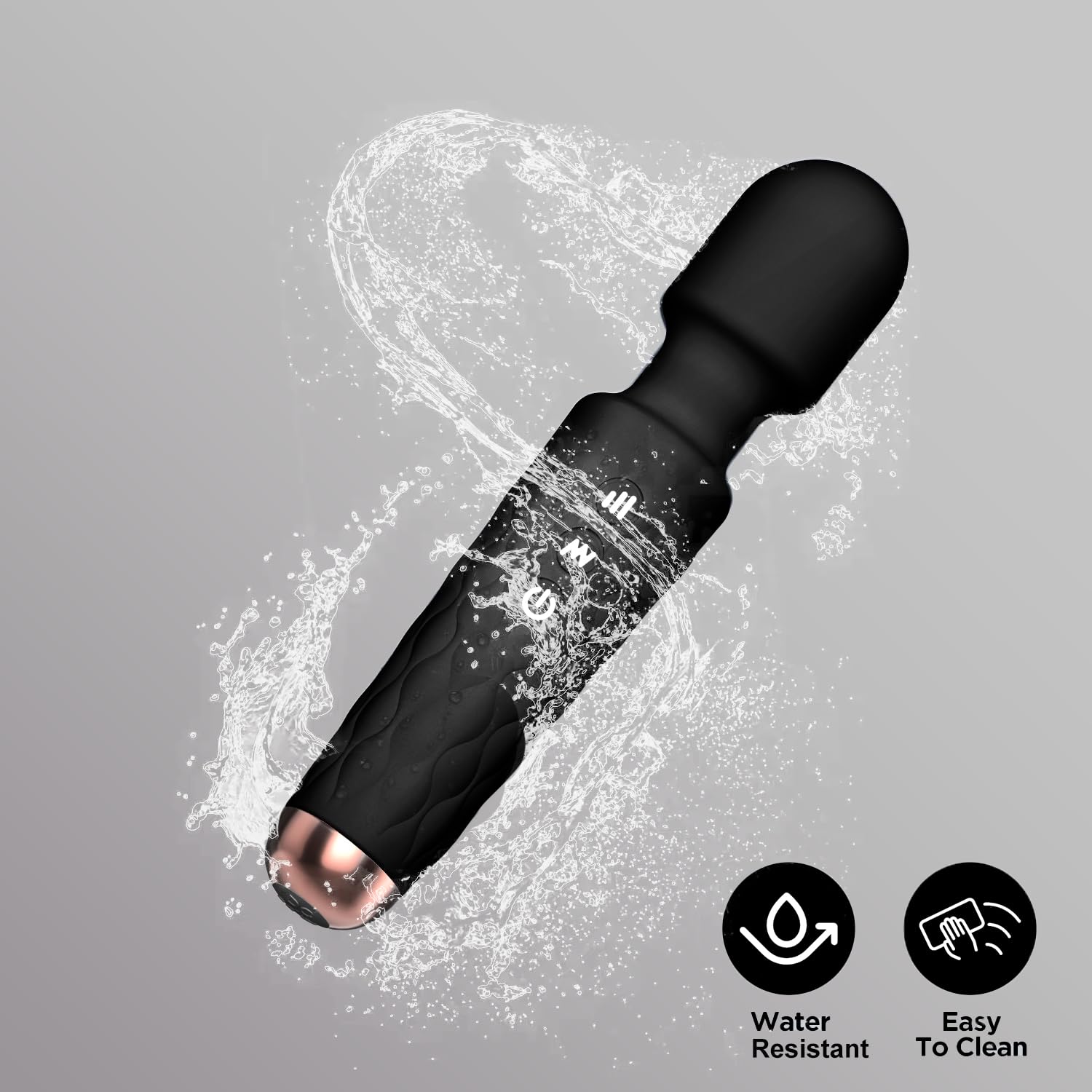 MCOEIVP IPX7 waterproof rating supports use in the shower.