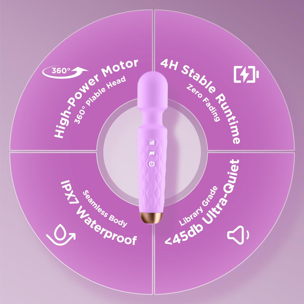 MCOEIVP IPX7 waterproof massager for gym showers and post-workout rinses.