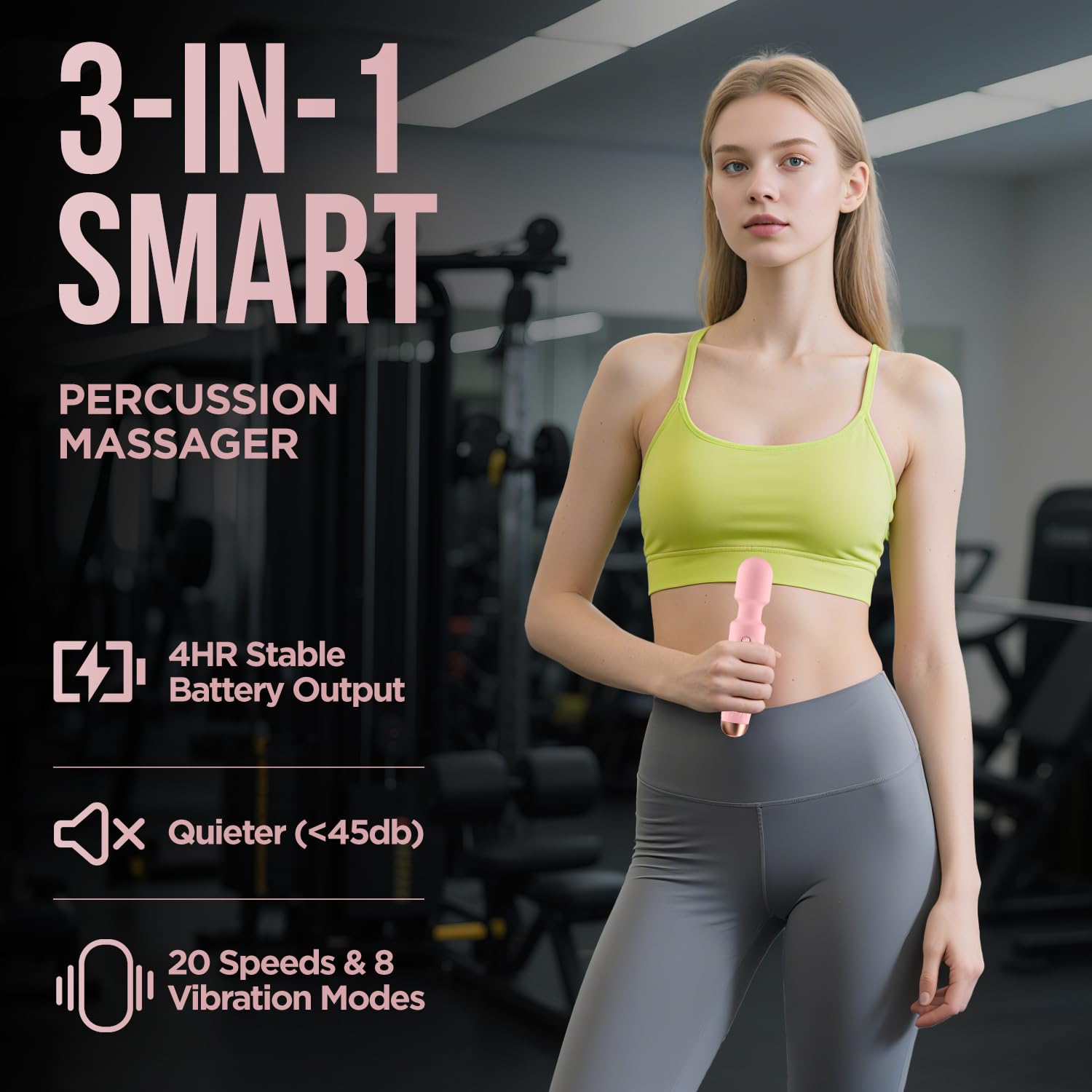 MCOEIVP Quiet Library Massager delivers discreet sessions at 45 dB.