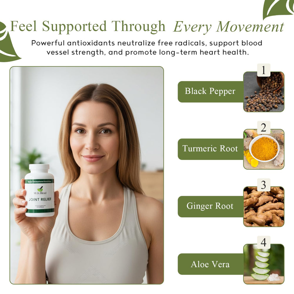 M.D. Joint ingredients panel with glucosamine and chondroitin for cartilage support