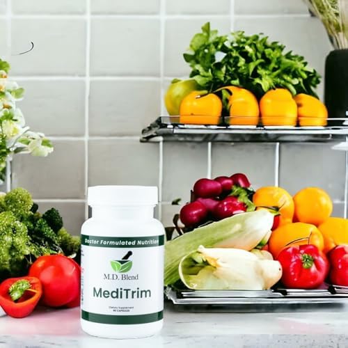 M.D. Blend MediTrim energy hibiscus flower signals satiety support.