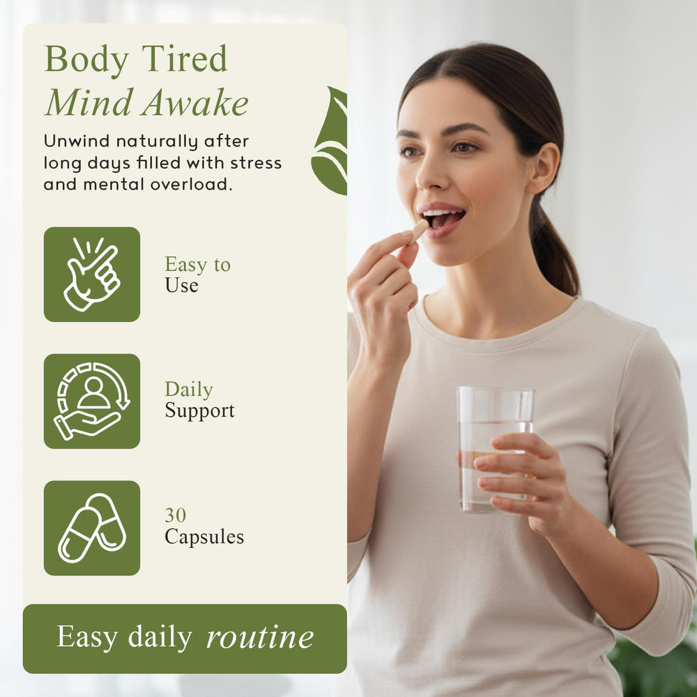 M.D. Blend Sleep packaging box communicates natural ingredients and ease of use.