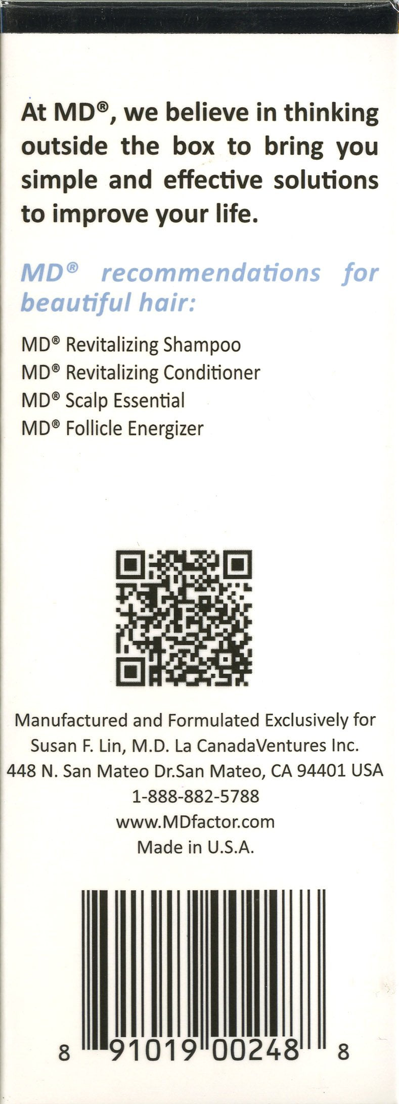 MD Nutri product packaging and bottle ready for daily use