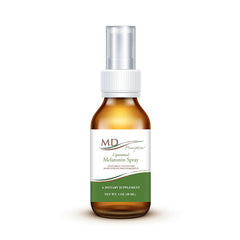 MD Prescriptives liposomal melatonin spray bottle pour facilitates precise dosing