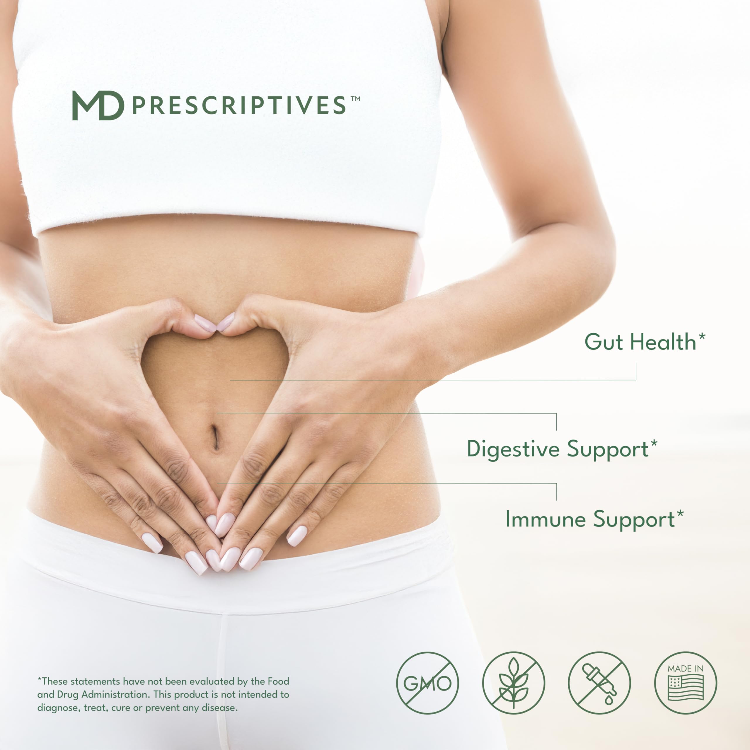 Glass of water beside PureBiotic bottle suggesting daily supplement use with meals
