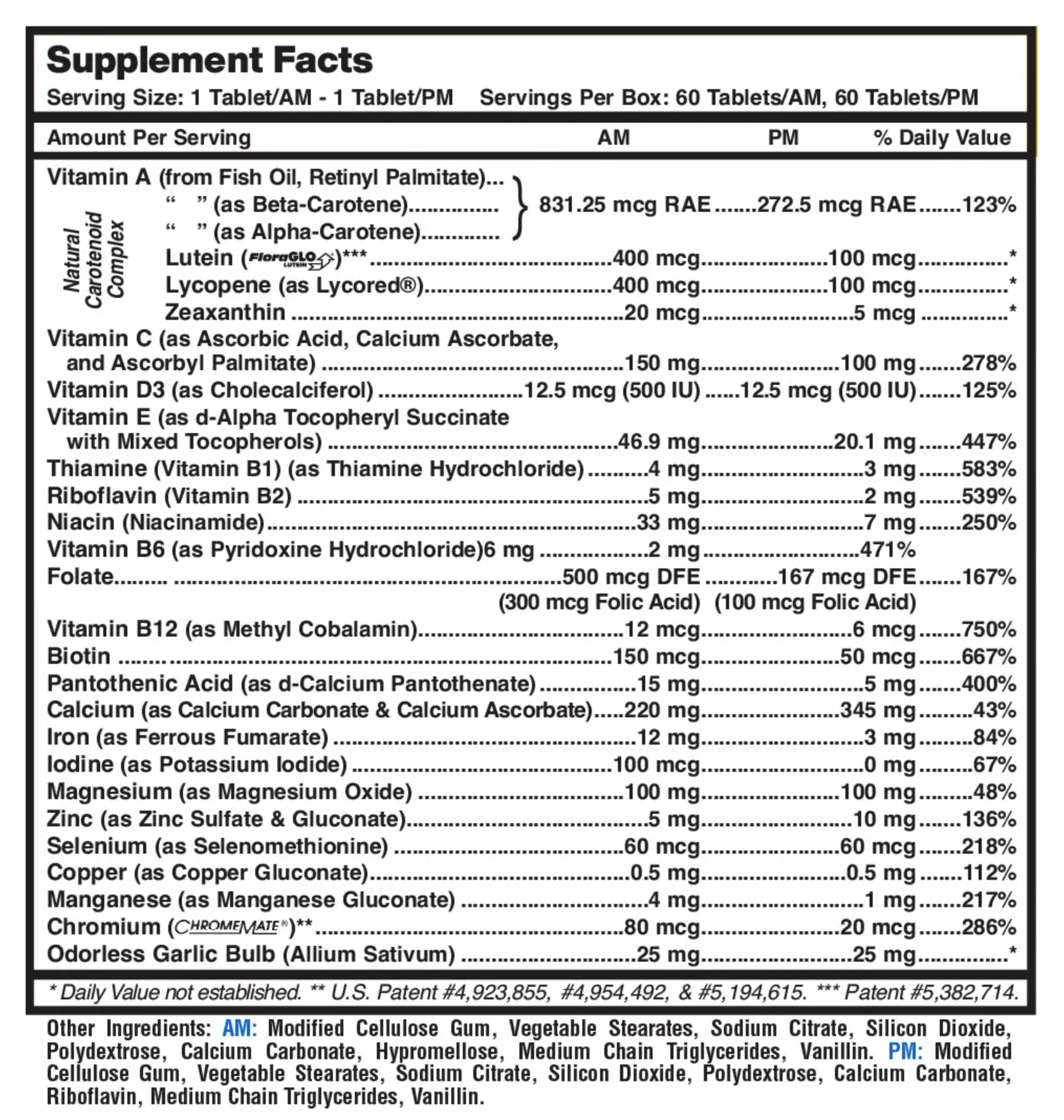 MDR Fitness Tabs tablet close-up showing AM/PM release