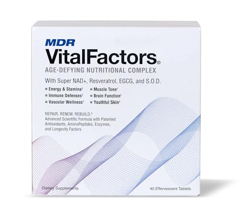 Glass of VitalFactors drink with visible fizz and vibrant color.