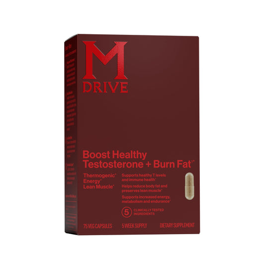 Mdrive Boost and Burn bottle on display for daily use