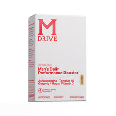 Mdrive men's daily performance bottle showcases energy-supporting formula
