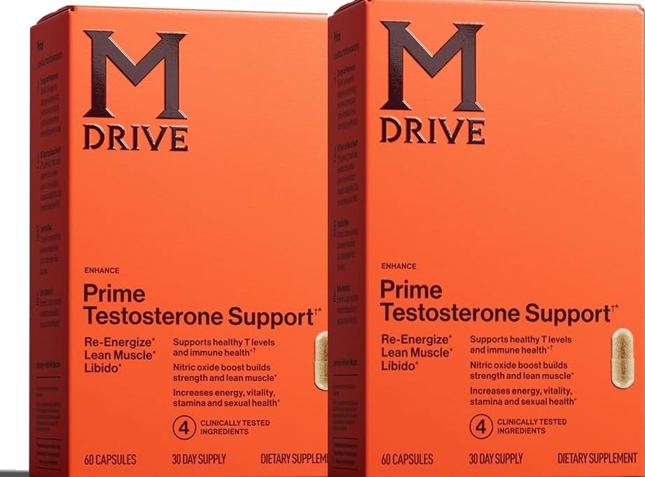 Mdrive Prime bottle front showing stimulant-free daily support for energy