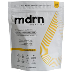 MDRN Hydration electrolyte mix bottle pour for on-the-go refreshment