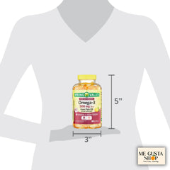Two omega-3 bottles stacked to show value and convenience