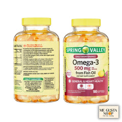 Lifestyle scene with glass of water beside omega-3 capsules for daily use