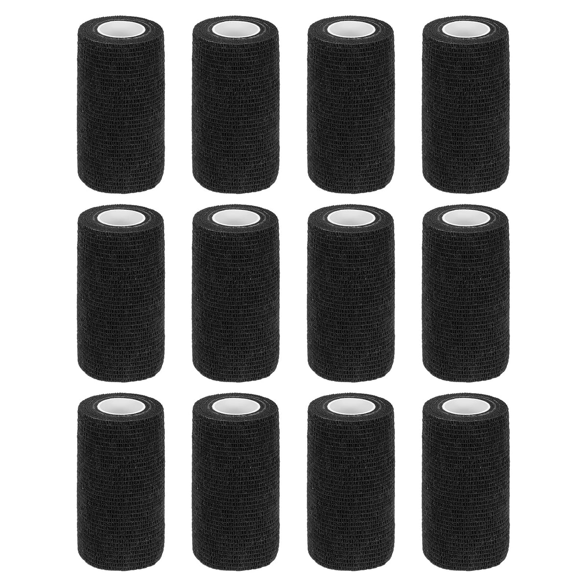 MECCANIXITY elastic cohesive bandage wrap in black, 4in by 5yd, for secure sports support.