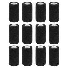 MECCANIXITY elastic cohesive bandage wrap in black, 4in by 5yd, for secure sports support.