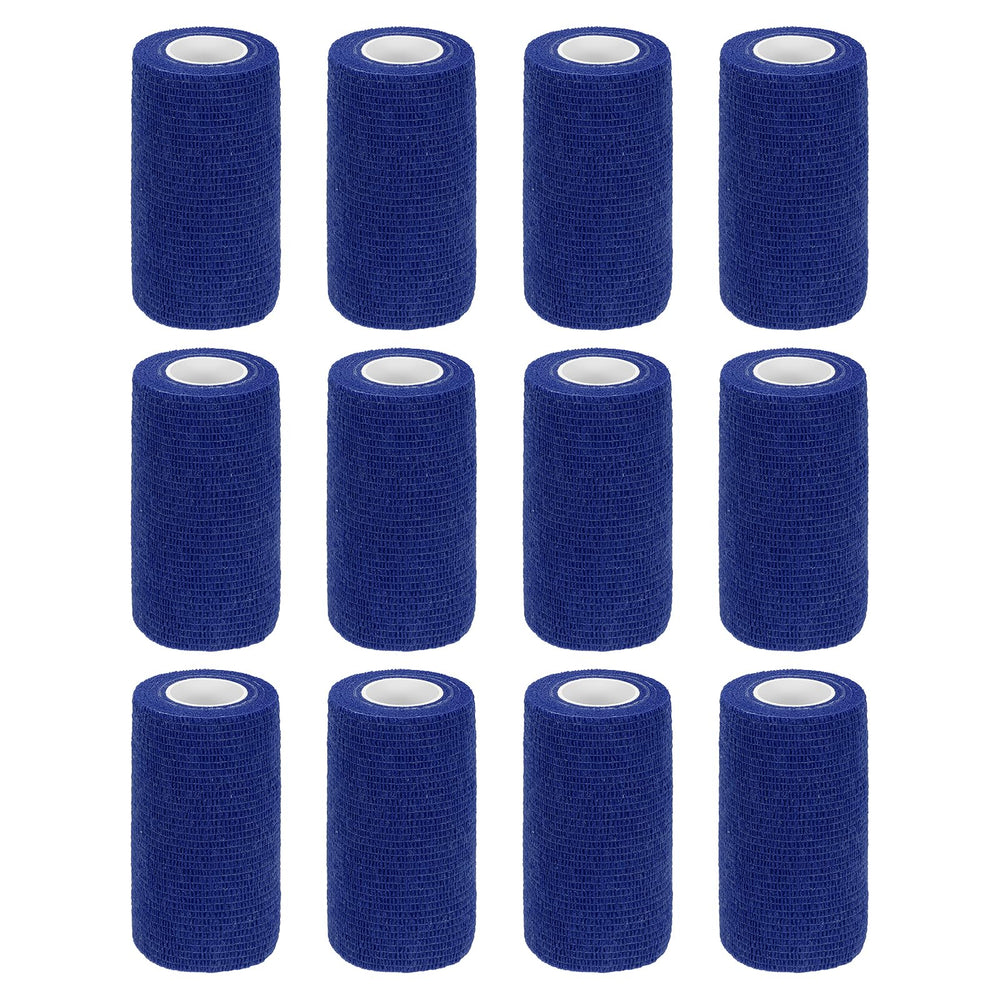 MECCANIXITY elastic cohesive bandage deep blue roll for secure, adjustable support.