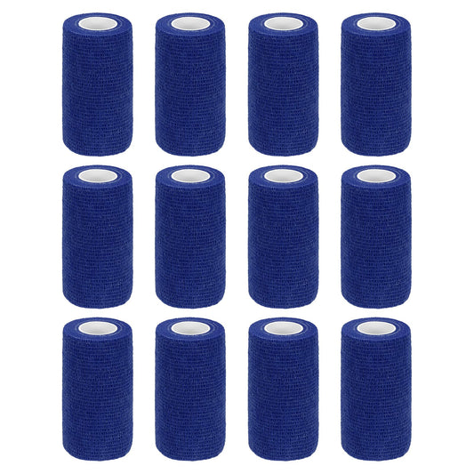 MECCANIXITY elastic cohesive bandage deep blue roll for secure, adjustable support.