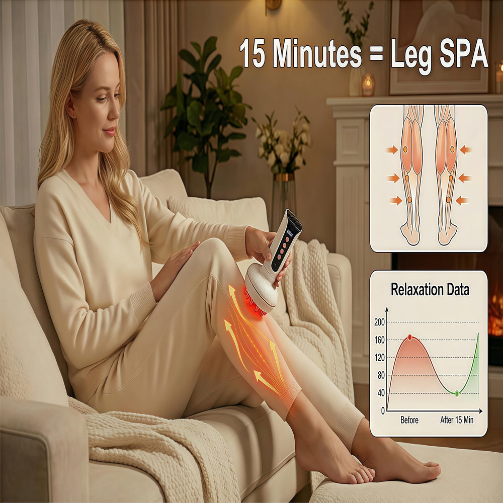 MechMaj portable cordless massager in travel-ready setup.