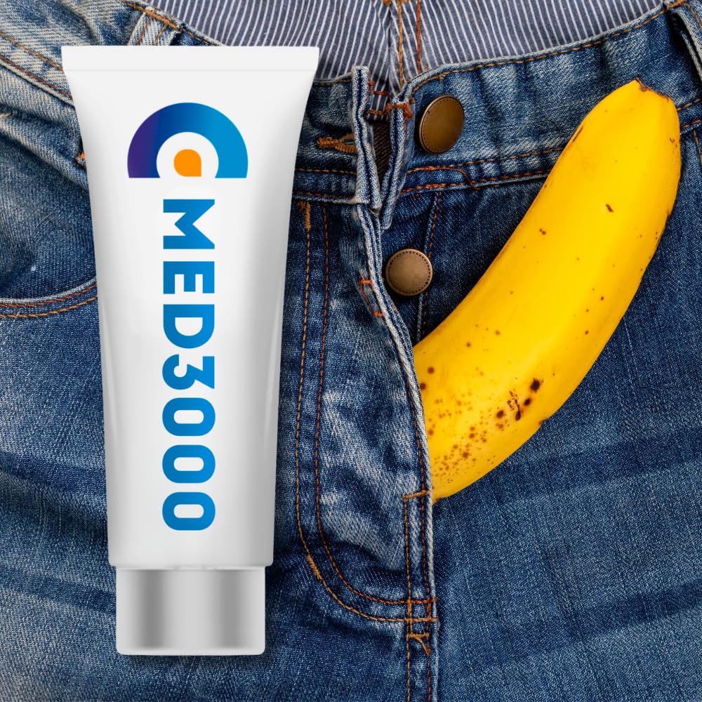 Med3000 ED cream bottle for quick, discreet on-demand use.